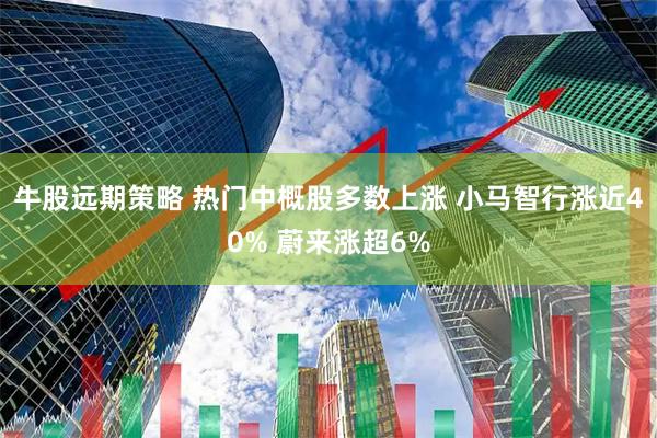 牛股远期策略 热门中概股多数上涨 小马智行涨近40% 蔚来涨超6%